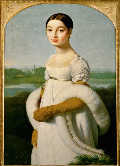 Mlle Caroline Riviere ... door Jean Auguste Dominique Ingres
