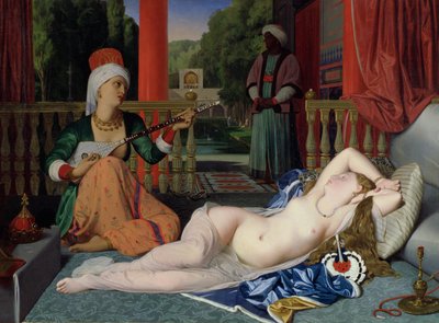 Odalisque met Slaaf door Jean Auguste Dominique Ingres