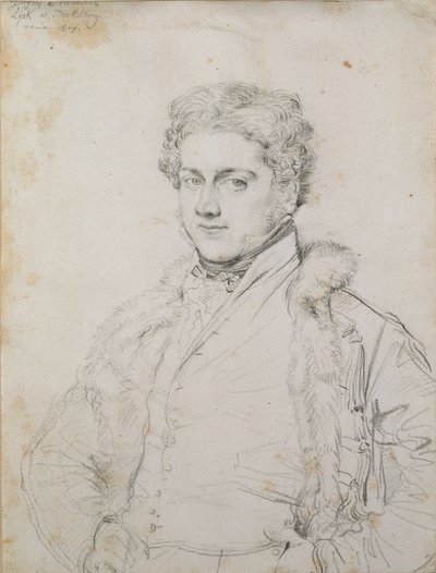 Portret van Charles Robert Cockerell, 1817 door Jean Auguste Dominique Ingres