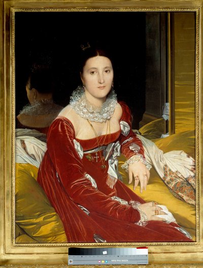 Portret van Madame de Senonnes (geboren Marie Marcoz) door Jean Auguste Dominique Ingres