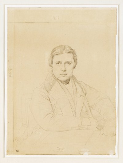 Zelfportret van de kunstenaar ... door Jean Auguste Dominique Ingres