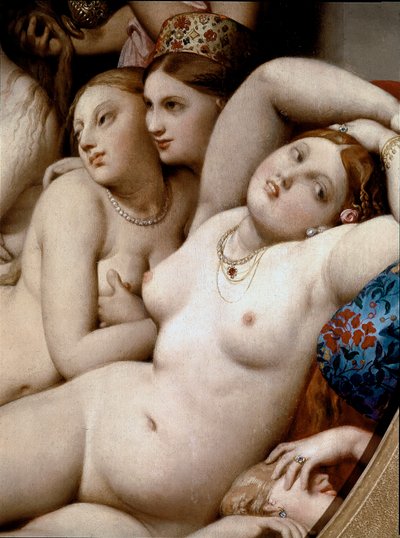 Het Turkse bad (detail) door Jean Auguste Dominique Ingres