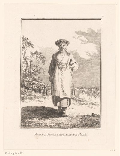 Jonge vrouw uit Ingermanland (Ingrië) door Jean Baptist Leprince