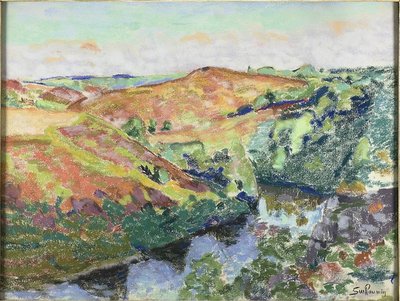 Landschap in Crozant door Jean Baptiste Armand Guillaumin