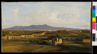 Aquaduct in het Romeinse platteland door Jean Baptiste Camille Corot