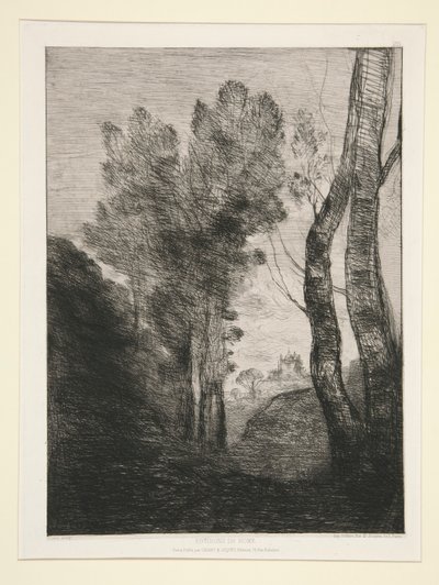 Omgeving van Rome door Jean Baptiste Camille Corot