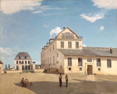 Huis en fabriek van Monsieur Henry door Jean Baptiste Camille Corot