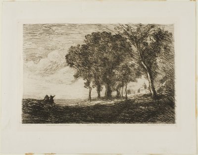 Italiaans Landschap door Jean Baptiste Camille Corot