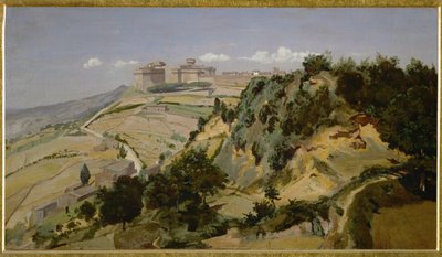 De citadel van Volterra - De citadel van Volterra ... door Jean-Baptiste-Camille Corot