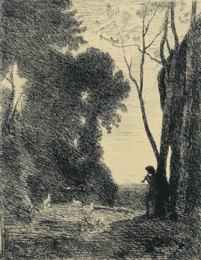 Kleine Berger, 2em Planche door Jean Baptiste Camille Corot