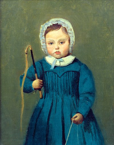 Louis Robert (1841-77) c.1843-44 door Jean Baptiste Camille Corot