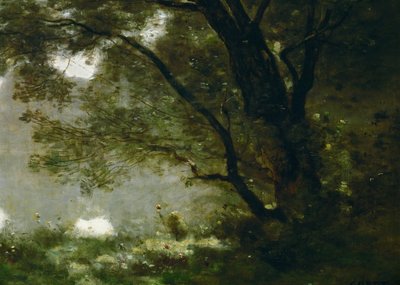 Herder. Souvenir van Mortefontaine, Frankrijk ... door Jean-Baptiste-Camille Corot