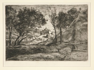 Herinnering aan Toscane door Jean Baptiste Camille Corot