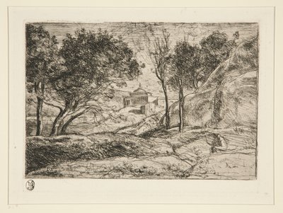 Herinnering aan Toscane door Jean Baptiste Camille Corot