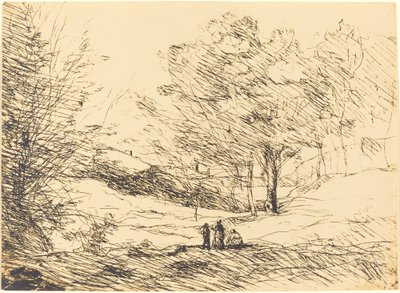 Herinnering aan het Lago Maggiore door Jean Baptiste Camille Corot