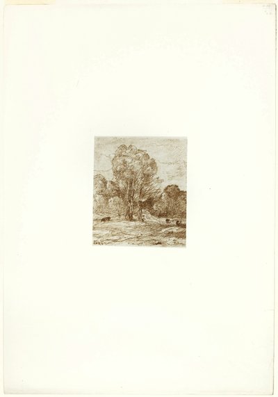 De koeienweide door Jean Baptiste Camille Corot