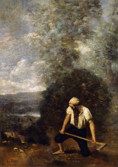 De Houthakker door Jean Baptiste Camille Corot