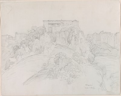 Uitzicht op Narni door Jean Baptiste Camille Corot