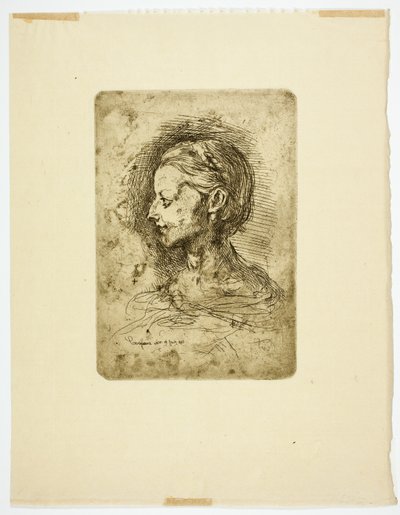 Vrouwelijk hoofd door Jean Baptiste Carpeaux