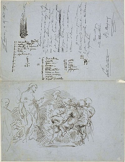 De prediking van Johannes de Doper door Jean Baptiste Carpeaux