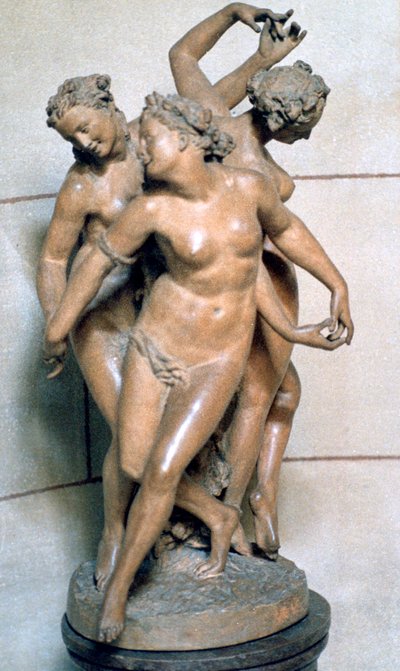 De drie Gratiën, ca. 1847-1875 door Jean Baptiste Carpeaux