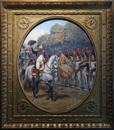 De recensie in 1810, c.1875-1900 door Jean Baptiste Edouard Detaille