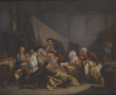 Dood van een oude man door Jean Baptiste Greuze