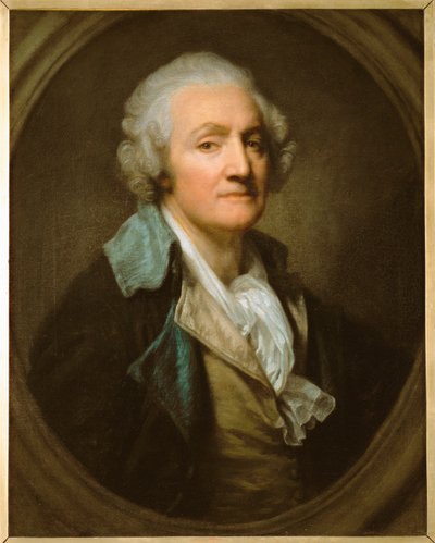 Jean Baptiste Greuze, zelfportret ... door Jean Baptiste Greuze