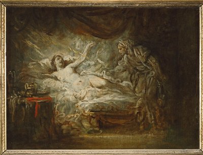 Jupiter en Aegina ... door Jean Baptiste Greuze