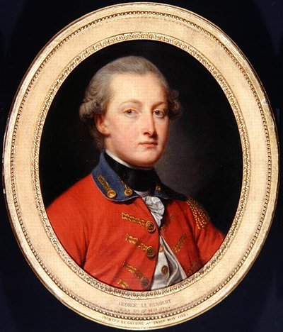 Portret van George Augustus Herbert door Jean Baptiste Greuze