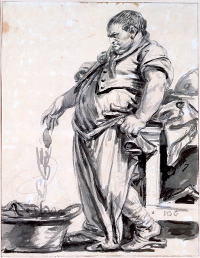 De slager door Jean Baptiste Greuze