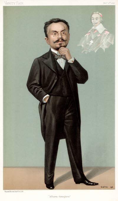 Buitenlandse Zaken, Gabriel Hanotaux, Franse staatsman, 1896 door Jean Baptiste Guth