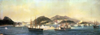 De Tweede Slag bij Shimonoseki, 5 september 1864, 1868 door Jean Baptiste Henri Durand Brager