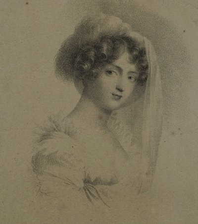 Mevrouw Horace Vernet door Jean Baptiste Isabey
