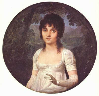 Portret van Christine Boyer door Jean Baptiste Isabey