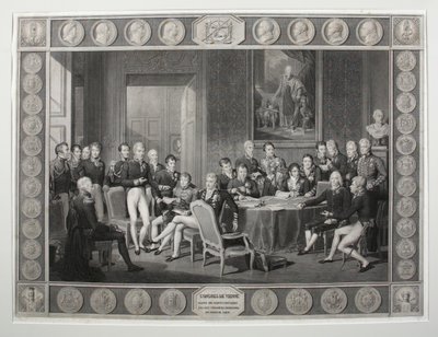 Het Congres van Wenen, 1815 door Jean Baptiste Isabey
