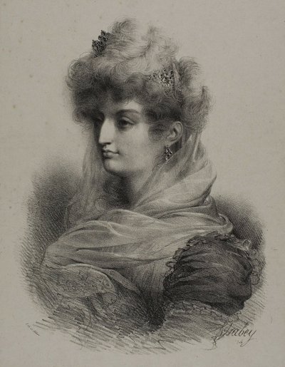 De hertogin van Angoulème, Madame la Dauphine door Jean Baptiste Isabey