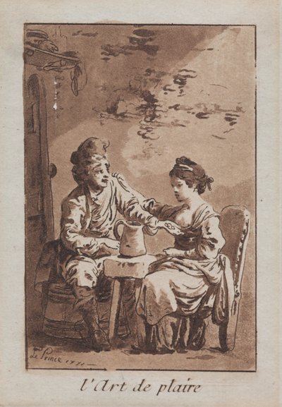 De kunst van het behagen (1771) door Jean Baptiste Le Prince