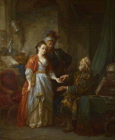 De Necromancer, ca. 1775 door Jean Baptiste Le Prince