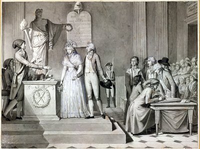 Het Republikeinse Huwelijk door Jean Baptiste Mallet