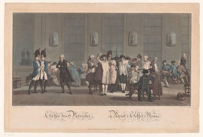 Café met patriotten door Jean Baptiste Morret