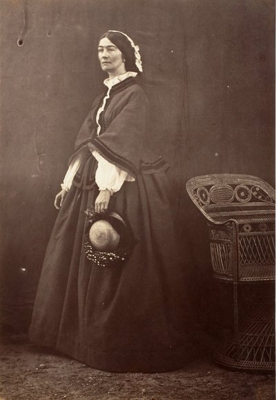 De Gravin Canning, Simla, 1861 door Jean Baptiste Oscar Mallitte