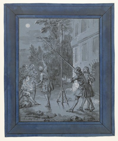 Een dier in de maan door Jean Baptiste Oudry