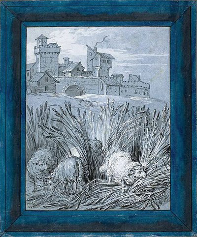 Sheep in the Field ("Rien de trop I") door Jean Baptiste Oudry
