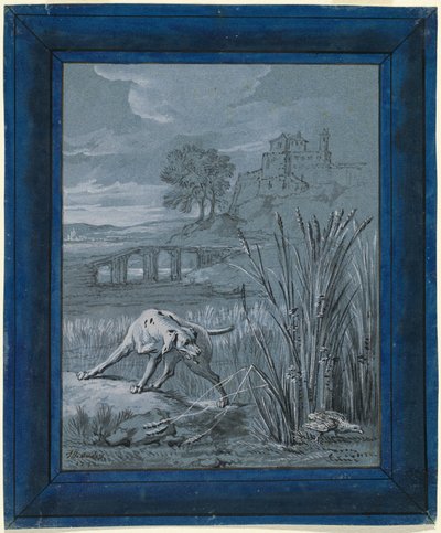 De Patrijs Redt Haar Jongen door Jean Baptiste Oudry