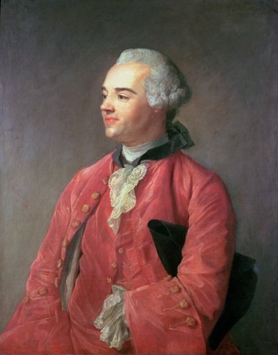Portret van Jacques Cazotte door Jean Baptiste Perronneau