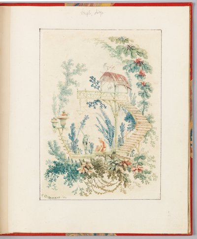 Ornamentontwerp uit "Nouvelle suite de cahiers arabesques chinois a l
