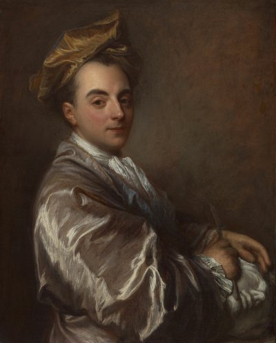 Portret van een beeldhouwer door Jean Baptiste Santerre