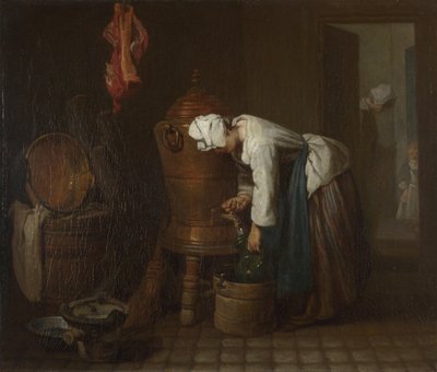 La Fontaine De waterbak, 1733 door Jean Baptiste Simeon Chardin