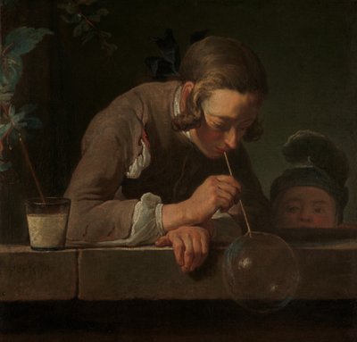 Zeepbellen door Jean Baptiste Simeon Chardin
